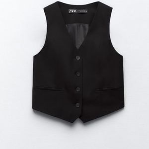 NWOT cropped waistcoat, sz XL